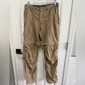 L.L. Bean Men's Convertible Cargo Pants in Tan